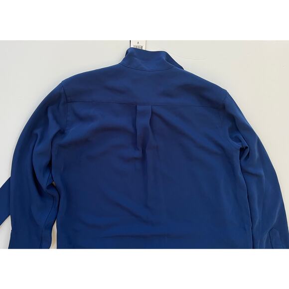 Polo Ralph Lauren Women's Tie Neck Long Sleeve Shirtdress Blue Size 8 $298 NWT - Picture 8 of 16